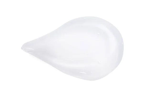 Amostra Gel Transparente Isolado Branco Vista Superior — Fotografia de Stock