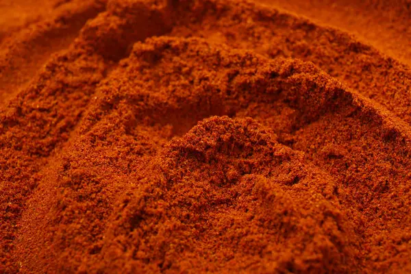 Aromatická Paprika Prášek Jako Pozadí Detailní Pohled — Stock fotografie