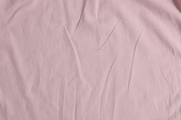 Tessuto Rosa Stropicciato Come Sfondo Vista Dall Alto — Foto Stock