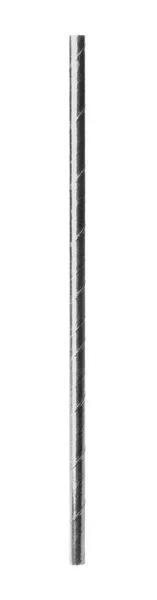 Серебряная Пластиковая Коктейльная Трубка — стоковое фото