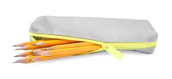 Wiele Ostrych Ołówków Ołówku Białym Tle — Zdjęcie stockowe