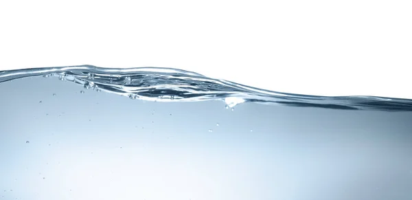 Прозрачная Прозрачная Волна Воды Сером Фоне — стоковое фото