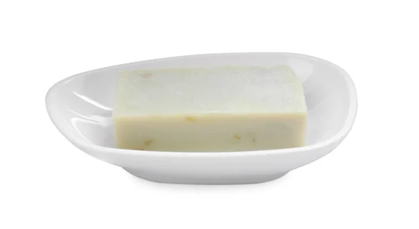 Holder Soap Bar White Background — Stock Photo, Image