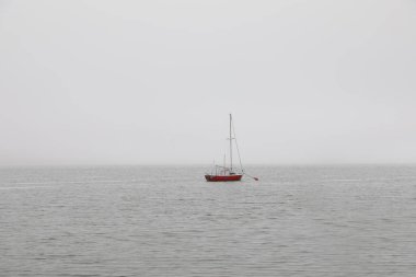 Tekneli sakin nehir manzarası