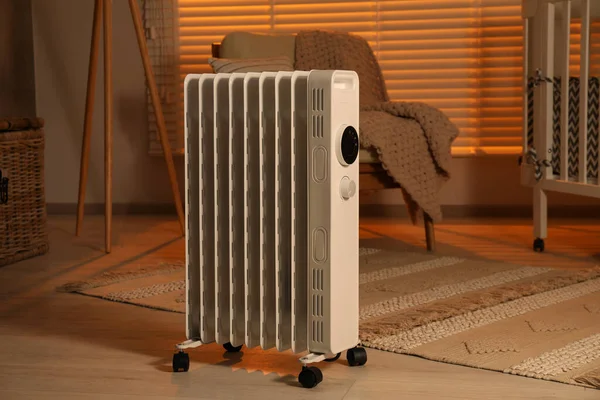 Modern Portable Electric Heater Child Room — 图库照片