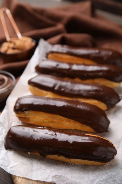 초콜릿으로 맛있는 별미들 — 스톡 사진
