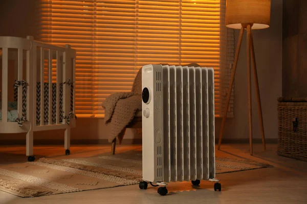 Modern Portable Electric Heater Child Room — Stockfoto
