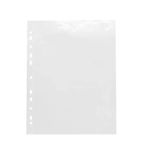 白で隔離された空のパンチポケット トップビュー — ストック写真