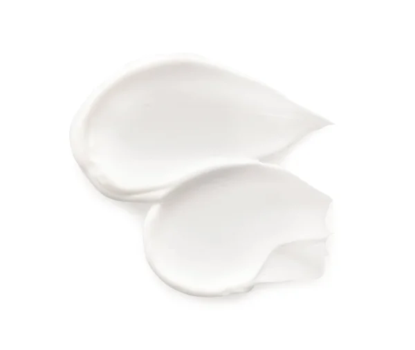 Sample Facial Cream Isolated White Top View — Foto de Stock