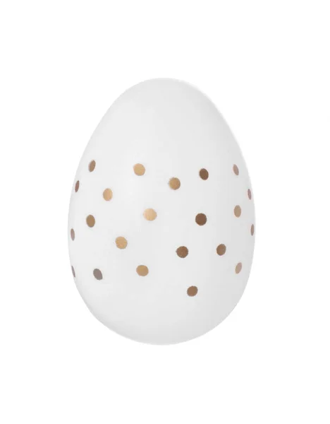 One Easter Egg Stylish Pattern Isolated White — Foto de Stock