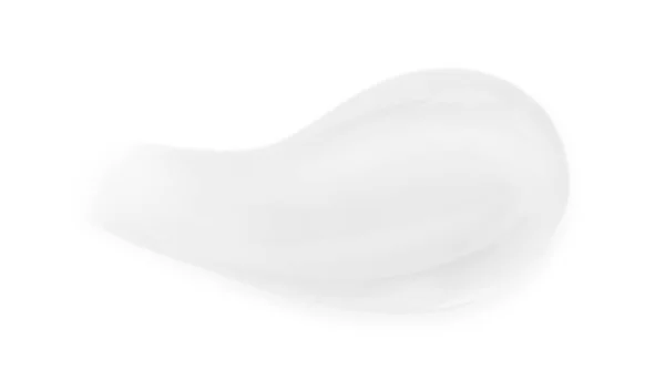 Şeffaf Jel Örneği Beyaz Üst Görünümde Izole — Stok fotoğraf
