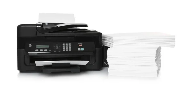 백지위에 현대판 인쇄업자 — 스톡 사진