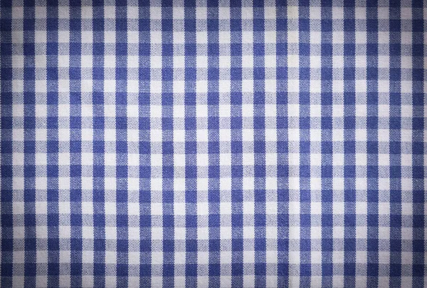 Blauw Wit Tafelkleed Als Achtergrond Vigneteffect — Stockfoto