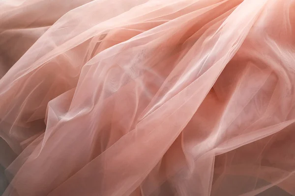 Beautiful Tulle Fabric Background Closeup View — Zdjęcie stockowe