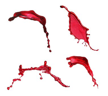 Lezzetli taze meyve suyu serpintileri beyaz, kolaj tasarımı