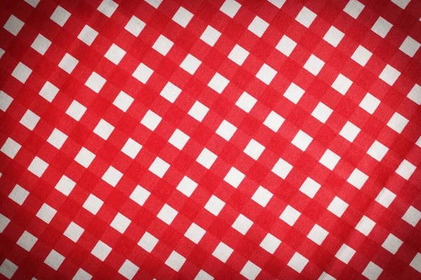 红白相间的桌布为背景图 小巧效果 — 图库照片