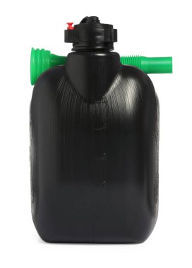 Beyaz üzerine izole edilmiş yeni siyah plastik kutu