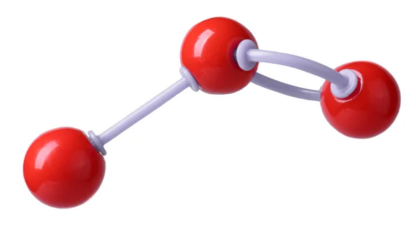 Modèle Atome Moléculaire Sur Fond Blanc Structure Chimique — Photo