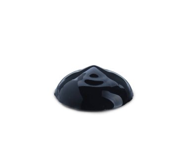 Beyaz arkaplanda siyah boya örneği