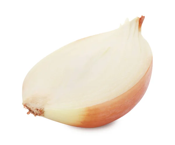Half Fresh Onion Isolated White — Stock Photo, Image