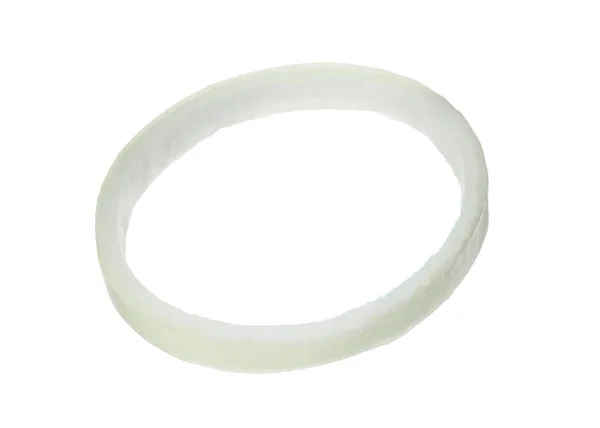 Pierścień Dojrzałej Cebuli Wyizolowany Białym — Zdjęcie stockowe