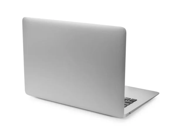 Offener Laptop Isoliert Auf Weiß Moderne Technik — Stockfoto