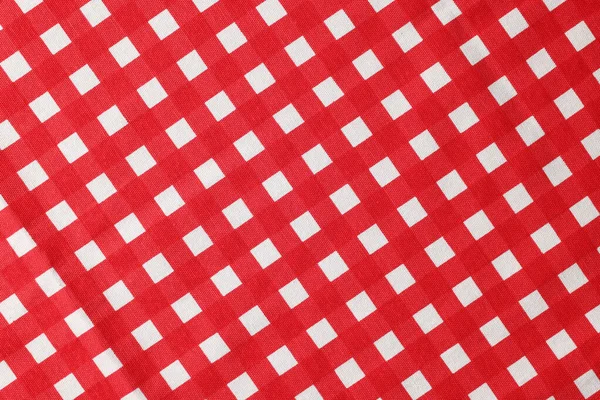 Mantel Cuadros Rojo Como Fondo Vista Superior —  Fotos de Stock