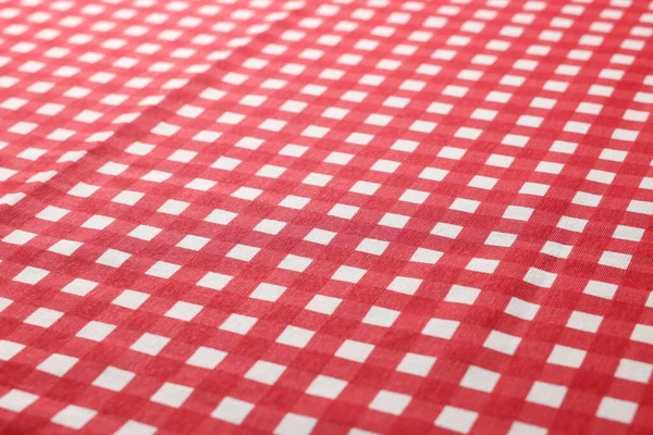 Mantel Cuadros Rojo Como Fondo Vista Primer Plano —  Fotos de Stock