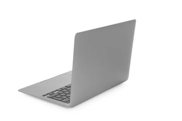 Nowy Laptop Odizolowany Biało Nowoczesna Technologia — Zdjęcie stockowe