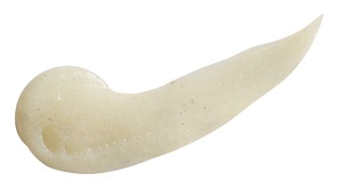 Sample of natural scrub isolated on white, top view