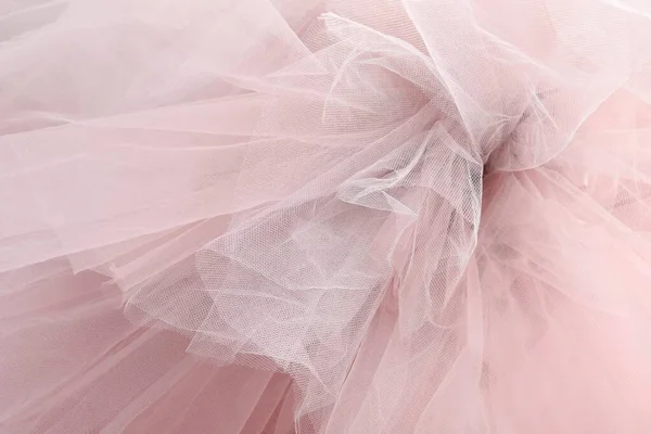 Beautiful Tulle Fabric Background Closeup View — стоковое фото