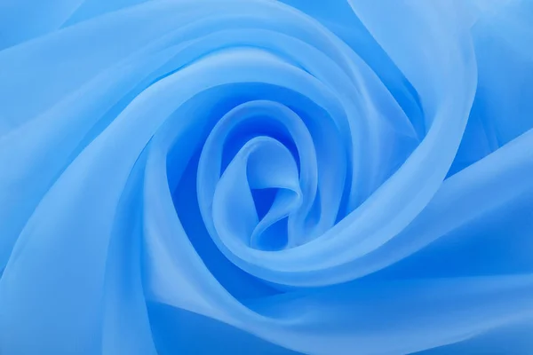 Piękny Jasnoniebieski Tiul Materiał Jako Tło Widok Góry — Zdjęcie stockowe