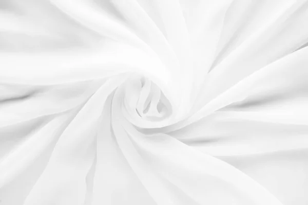 Mooie Witte Tule Stof Als Achtergrond Bovenaanzicht — Stockfoto