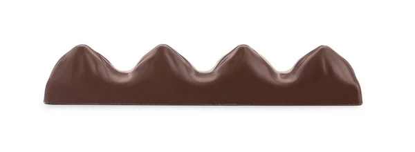 Γλυκό Νόστιμο Σοκολάτα Μπαρ Απομονώνονται Λευκό — Φωτογραφία Αρχείου