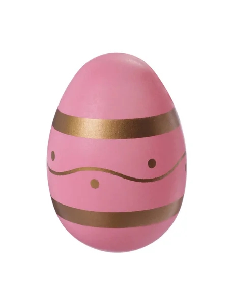 One Easter Egg Stylish Pattern Isolated White — Foto Stock