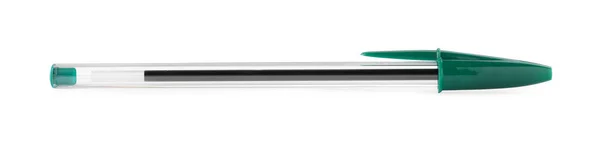Nieuwe Groene Plastic Pen Geïsoleerd Wit — Stockfoto