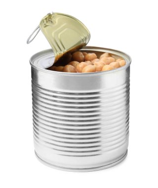 Beyazlar üzerinde izole edilmiş teneke kutuları aç.