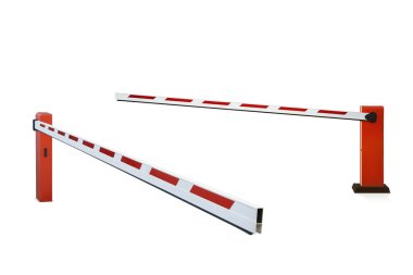 Beyaz üzerine izole edilmiş patlama engelli kolaj