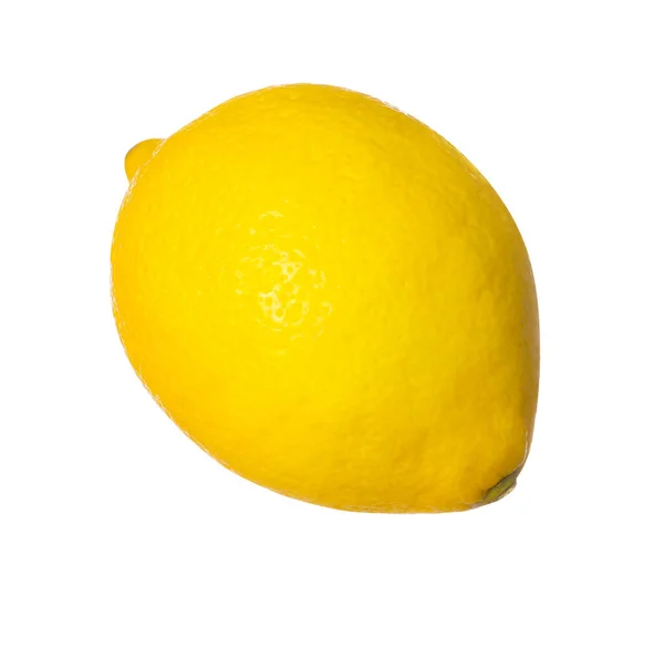 Taze Olgun Limon Beyazda Izole Edilmiş — Stok fotoğraf