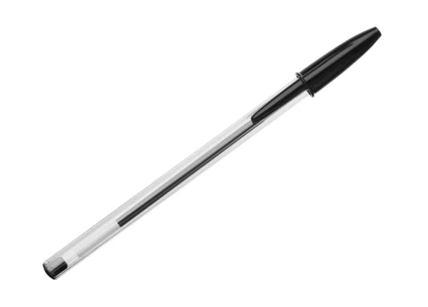 Beyaz Üzerine Izole Edilmiş Yeni Moda Siyah Kalem — Stok fotoğraf