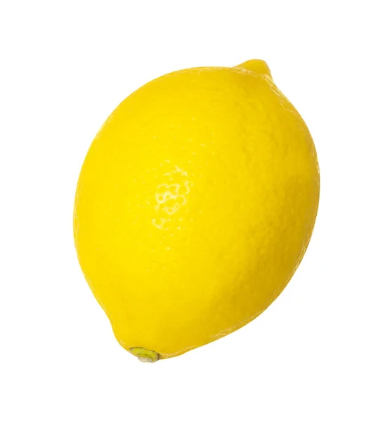 Čerstvý Zralé Celý Citron Izolovaný Bílém — Stock fotografie