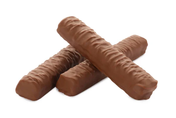 Сладкий Вкусный Шоколад Белом Фоне — стоковое фото
