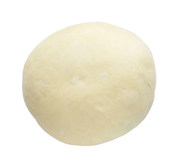 Fresh Yeast Dough Isolated White Top View — Stock Photo, Image