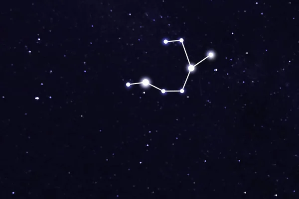 Созвездие Стрельца Арчера Палка Рисунок Темном Ночном Небе — стоковое фото