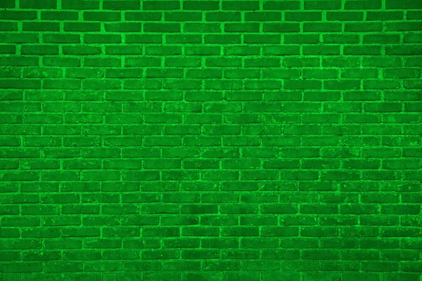 Arkaplan Olarak Parlak Yeşil Tuğla Duvar Dokusu — Stok fotoğraf