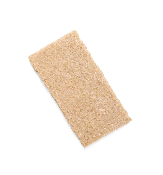 Fresh Crunchy Rye Crispbread White Background Top View — Stock Photo, Image