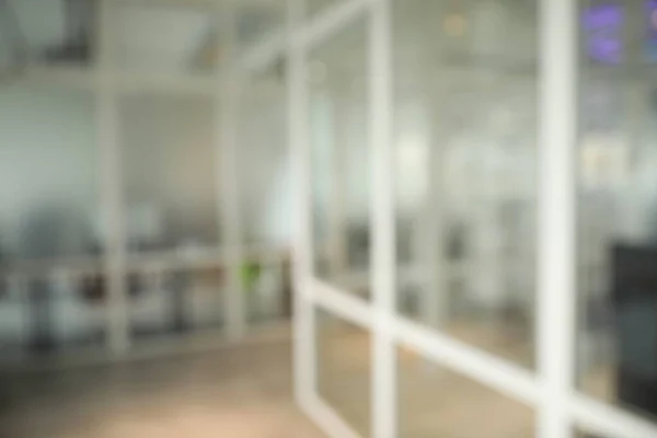 stock image Blurred view of empty corridor in company