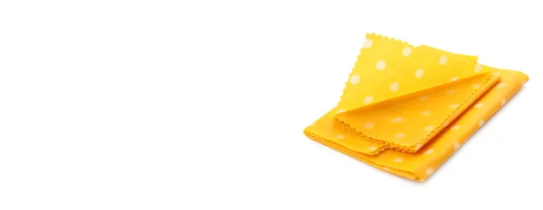 Gele Bijenwas Voedselwikkels Witte Achtergrond Banner Design — Stockfoto