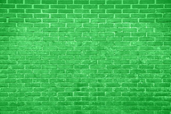 Textura Světle Zelené Cihlové Stěny Jako Pozadí — Stock fotografie