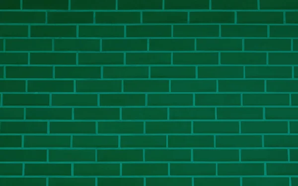 Texture Bright Green Brick Wall Background — Stock Photo, Image